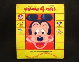 1960's Disney Scramble 4 Faces Game