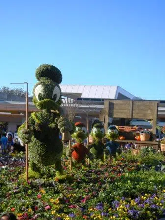 Donald Duck Topiary Epcot