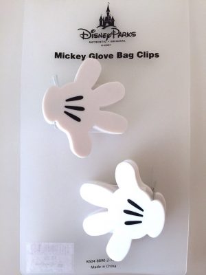 Disney Parks Mickey Mouse Hand Glove Bag Clips