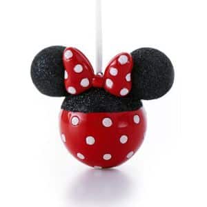Minnie Mouse Glitter Ears Christmas Ornament