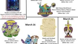 New Disney Park Pins Disney World March 2017