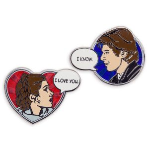 Han Solo and Princess Leia I Love You, I Know Pin Set - Star Wars