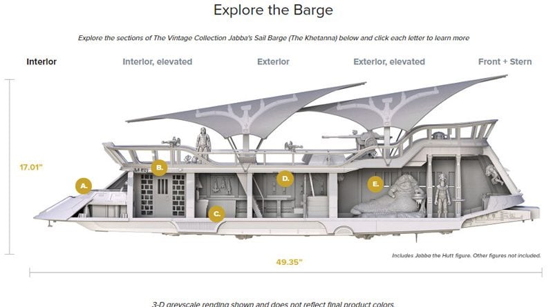 hasbro Jabba's Sail Barge