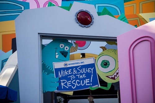 Monsters, Inc. Mike & Sulley to the Rescue! includes a tribute to