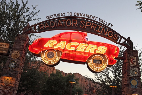 “Radiator Springs Racers” is locked Radiator Springs Racers disneyland