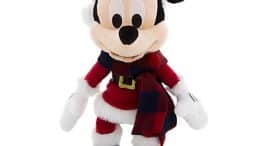 Santa Mickey Mouse Stuffed Animal Retro Plush – 9”