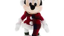 Santa Minnie Mouse Stuffed Animal Retro Plush – 9”