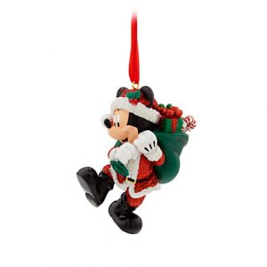 Santa Mickey Mouse Christmas Ornament