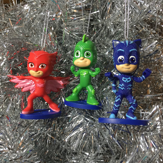 PJ Masks Christmas Ornaments (Gekko, Catboy and Owlette)