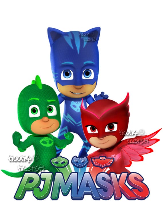 PJ Masks Wall Decals (Owlette, Catboy and Gekko)