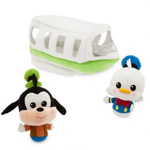 Disney Parks Donald Duck and Goofy Monorail Plush Playset
