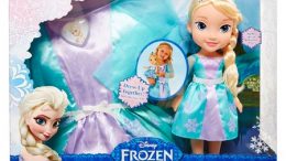 Disney Frozen Elsa Doll and Costume Dress Combo