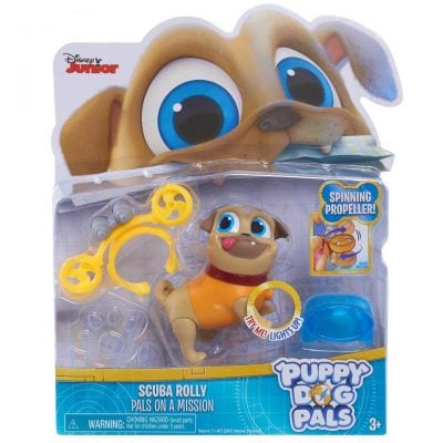 Puppy Dog Light-Up Pals On a Mission Scuba Rolly Figure