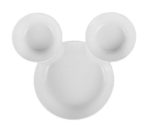 Mickey Mouse Chip and Dip Serving Tray - White