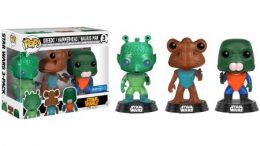 Star Wars Cantina Set with Greedo, Hammerhead and Walrus Man Funko Pop!