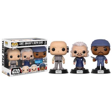 Star Wars Cloud City 3 Pack, Lobot, Ugnaught, Bespin Guard Funko Pop!