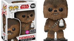 Star Wars The Last Jedi Chewbacca with Porg Funko Pop Figure