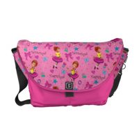 Fancy Nancy Courier Bag | Magnifique Pink Pattern