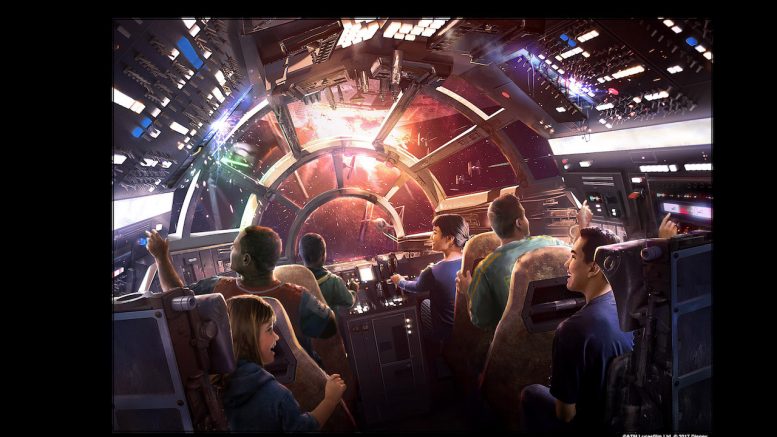 star wars: galaxy's edge Millennium Falcon ride
