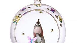 Eeyore Glass Globe Sketchbook Christmas Ornament