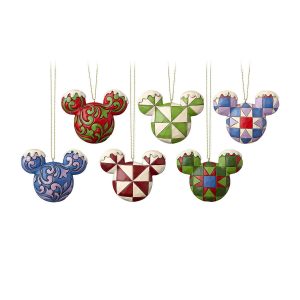 Mickey Mouse Ears Christmas Ornament Set