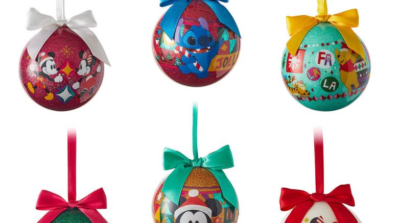 World of Disney Ball Christmas Ornament Set