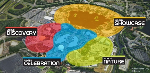 Epcot changes map