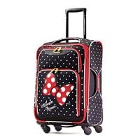 American Tourister 21 Inch, Minnie Mouse Red Bow Luggage