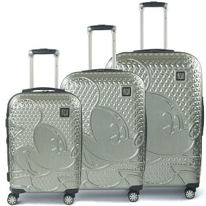 Mickey Mouse Hardside 3-Piece Textured Luggage Set