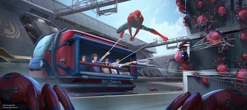 WEB Slingers: A Spider-Man Adventure New Spider-Man Ride (Disneyland)