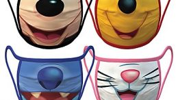 Disney Icon Mouths Face Masks 4-Pack | Disney Face Masks