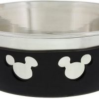 Disney Parks Mickey Mouse Silicone on Metal Pet Dish