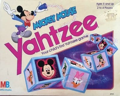 Mickey Mouse Yahtzee Game – 1988