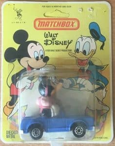 Minnie Mouse Disney Matchbox Diecast Car - 1979