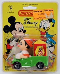 Pinocchio Disney Matchbox Diecast Car - 1979