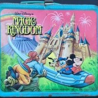 Walt Disney World Magic Kingdom Metal Lunchbox and Thermos- 1979