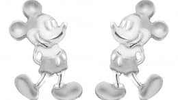 Mickey Mouse Sterling Silver Post Earrings