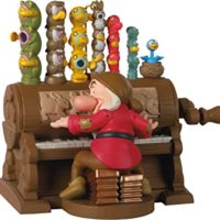 Disney Snow White and the Seven Dwarfs The Silly Song Grumpy at Organ Ornament