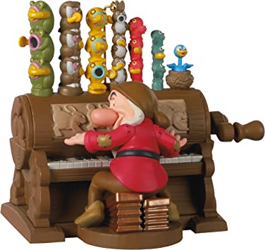 Disney Snow White and the Seven Dwarfs The Silly Song Grumpy at Organ Ornament