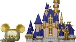 Funko 58966 Pop! Town Walt Disney World 50th Anniversary - Cinderella Castle and Gold Mickey Mouse