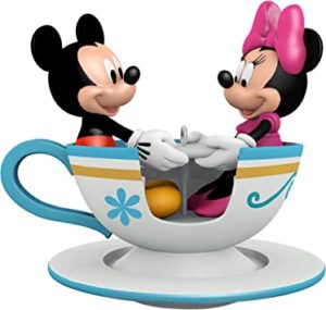 Mickey and Minnie Teacup for Two Ornament Hallmark Keepsake