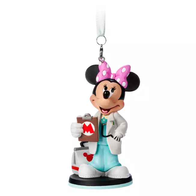Minnie Mouse as Doctor Figural Ornament