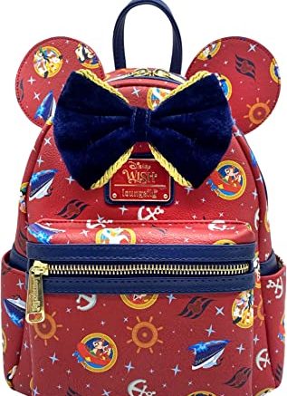 Loungefly Disney Cruiseline - Disney Wish Cruise Ship Mini Backpack, Amazon Exclusive