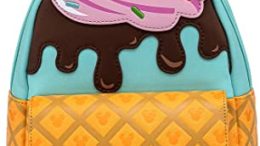 Loungefly Disney Mickey and Minnie Mouse Sweets Ice Cream Womens Double Strap Shoulder Bag Purse