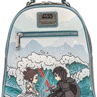 Loungefly Star Wars Kylo Ren and Rey Mixed Emotions Womens Double Strap Shoulder Bag Purse