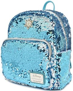 Loungefly x Disney Frozen Elsa Reversible Sequin Mini Backpack