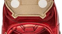 Loungefly x Marvel Iron Man Light Up Mini Backpack Metallic Leather