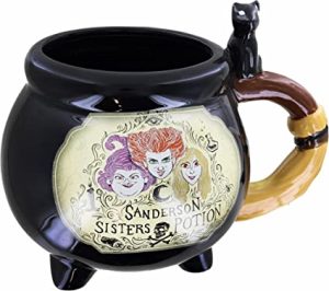 Disney Hocus Pocus Sanderson Sisters Cauldron Potion 3D Sculpted Ceramic Mug