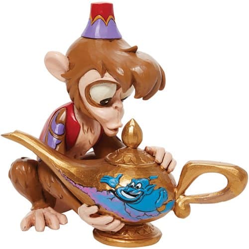 Disney Traditions Aladdin Abu and Genie Lamp with Scene by Jim Shore Statue