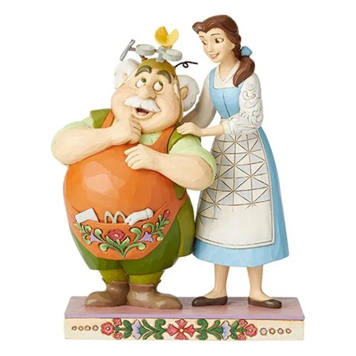 Disney Traditions Beauty and the Beast Belle and Maurice Devoted Daughter by Jim Shore Statue